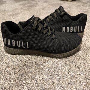 NOBULL Black Trainers with Green Sole Women Size 8